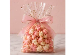 Strawberry and cream gourmet popcorn