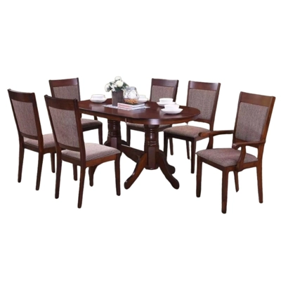 6 Chair Oval Wood Dining Table 6 Chair Oval Wood Dining Table