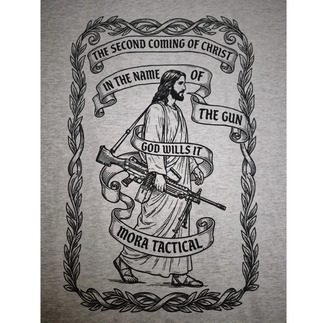 Additional Image for Deus Vult In The Name Of The Gun T Shirt