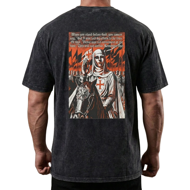 Additional Image for Stand Before God Oversized Vintage Wash Effect T Shirt
