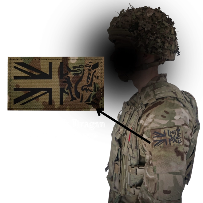 Additional Image for IR GBR UNION JACK Patch - Lion, Dragon, Clover, Thistle Styles