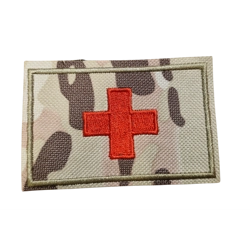 Med Red Cross IFAK Camo Patch