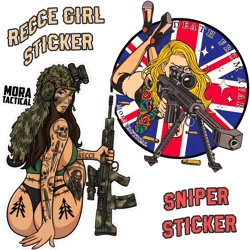Recce and Sniper Girl Duo Stickers