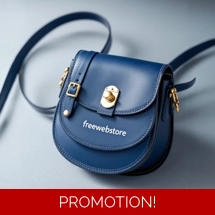 Men's Designer Blue Saddle Bag