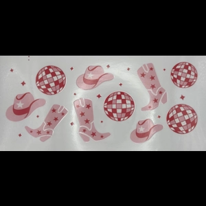 PINK BOOTS DISCO WRAP 16oz