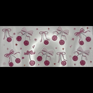 PINK BOW DISCO WRAP 16oz