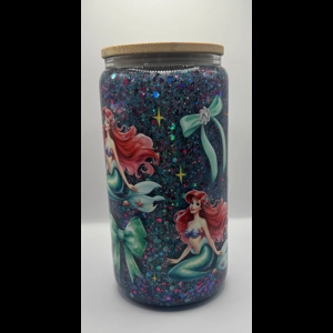 Ariel Glass Snow Globe 16oz