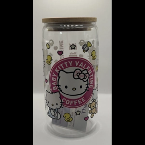 Baby Hello Kitty Glass Cup 16oz