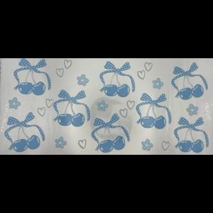 BLUE CHERRY BOW WRAP 16oz