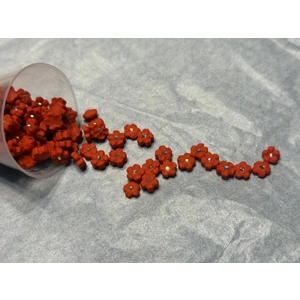 Red clay Flowers with stud