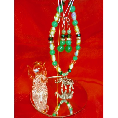8.5" Jade Anklet