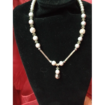 16" Grey Pearl Necklace