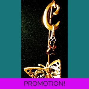 Bronze/Topaz earrings sku55