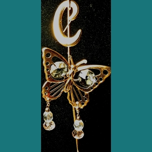 Pink/Clear Glass Earrings