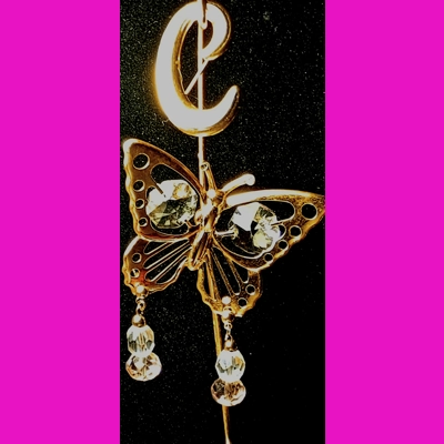 Pink/Clear Glass Earrings