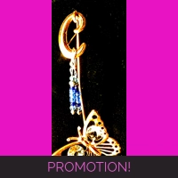 L.Blue Glass Earrings