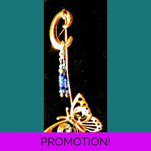 L.Blue Glass Earrings