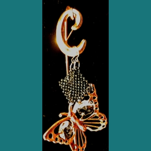 Diamond Shaped Iridescent Earrings