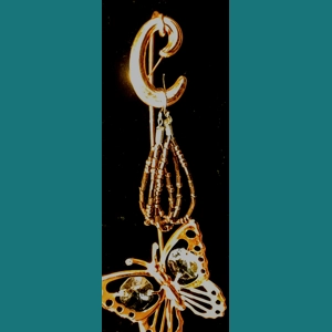 Copper Double hung Teardrop Earrings