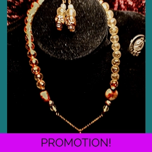 14.5' Gold Skulls Necklace