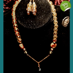 14.5' Gold Skulls Necklace