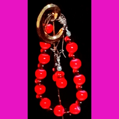 8"Red Glass Two tone Balls