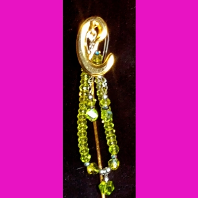 8" Lime and Yellow Glass