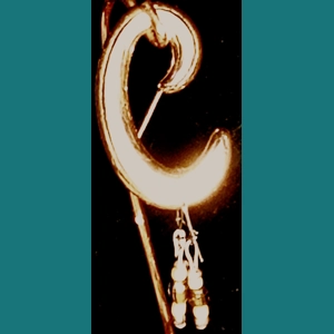 sku66 Little yellow with green Glass earrings