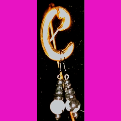 Marble/Hematite Earrings