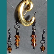 Set of Brown Earrings
