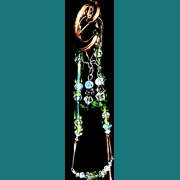 sku9 Lime green anklet