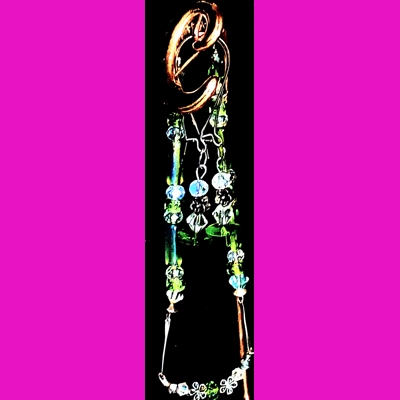 11" Lime green Anklet