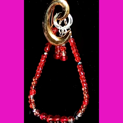 8.5" Red Swarvoski Crystal