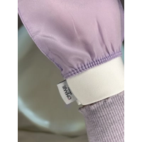 Gant exfoliant en soie lilas