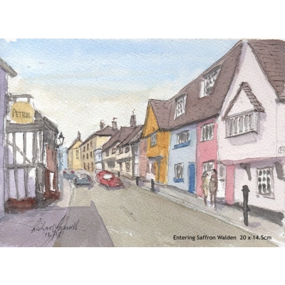 Entering Saffron Walden