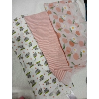 Three Flannel Baby Blankets