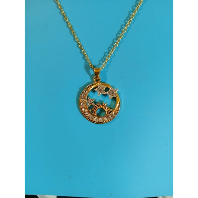 Moon, Sun, and Stars Necklace