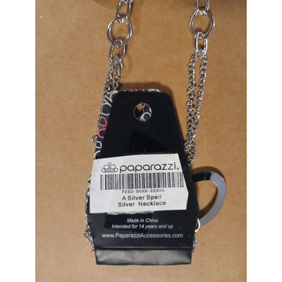 Paparazzi “A Silver Spell” Necklace and Earring Set