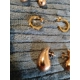Lot of Four Pairs of Gold Toned Earrings