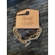 Silver Toned Layered Chain Toggle Clasp Bracelet