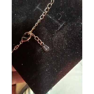 Sterling Silver Necklace With Diamond Pendant