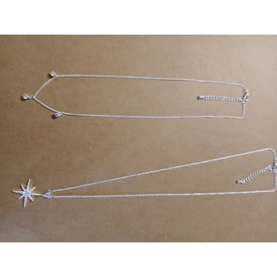 Two Silver-toned Necklaces