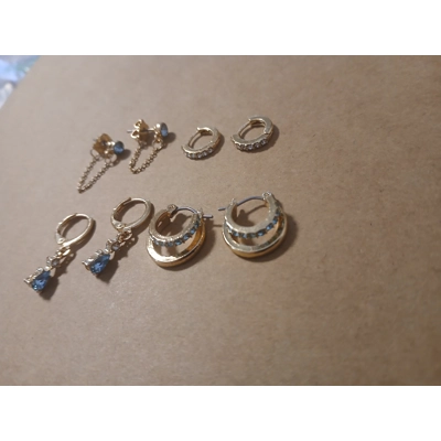 Lot of Earrings (Blue and Green)