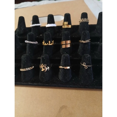 Lot of Twelve Adjustable Rings