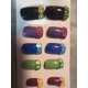 Multi-Colored Fake Nails With Fruit