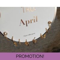 April Birthstone Earrings Set