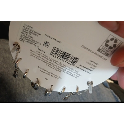 December Birthstone Earrings Set