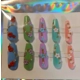 Colorful Press On Nails With Flowers