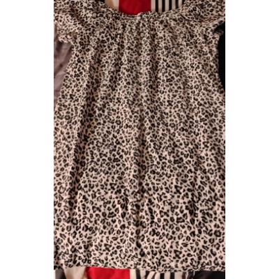 Leopard Print Off-Shoulder Nightgown