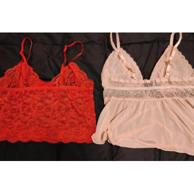 Lot of 2 Lace Lingerie Tops